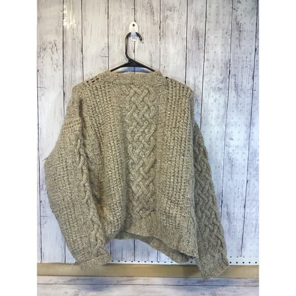 Vintage Authentic Gucci made in Italy wool blend Chunky Knit Sweater in beige - Picture 3 of 5